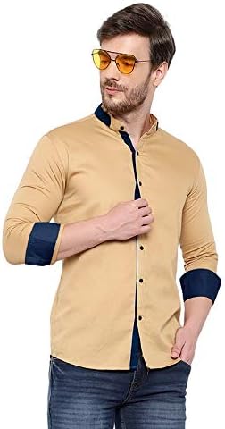 Z Axis Mens Cotton Solid White Color Shirt