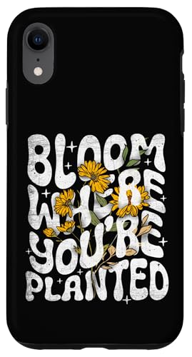 Bloom Where You Are Plated ���R�̈��p�� �� ���`�x�[�V�����A�b�v �X�}�z�P�[�X iPhone XR �p