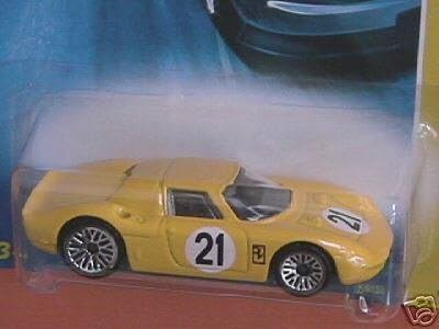 Hot Wheels 2007 New Models 1:64 Scale Yellow Ferrari 250 LM Die Cast Car #023