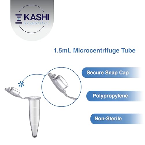 image for Kashi Scientific 1.5mL Microcentrifuge Tube with Snap Cap [1000/Pack] 