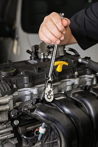 image for ARES 42028 - Flex Head Ratchet Set - 3-Piece 72-Tooth Ratchet - Premiu