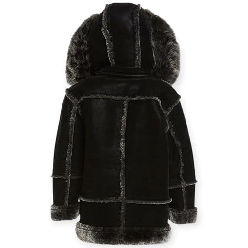 Kids Denali Shearling Jacket (Black)4