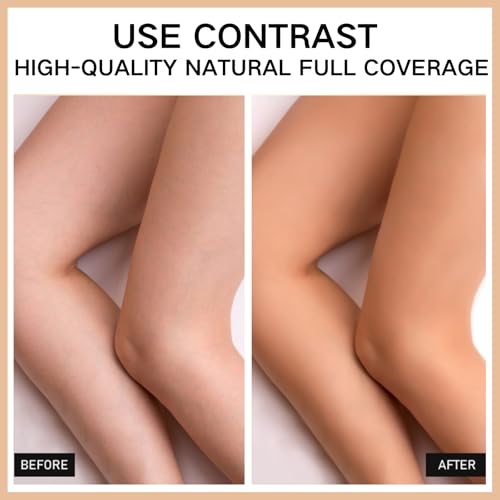 Full Coverage Waterproof Leg Makeup to Cover Veins, Body Concealer for Mature Skin, Smooth Tone Long Lasting Body Scar Cover Up (#02) - Image 5