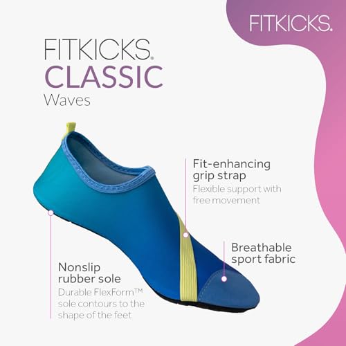 Image of FITKICKS Original Women's Foldable Active Lifestyle Minimalist Footwear Barefoot Yoga Sporty Water Shoes