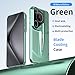 TilGillCase Designed for Huawei Pura 80 Pro Cases with Camera Lens Protector Cover,Electroplating Frosted Hollow air-Permeable Heat-Dissipation and Anti-Fall Mobile Phone Cases,Green