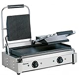 Grillplatten Gusseisen für ELEKTRO DOPPEL KONTAKTGRILL AP