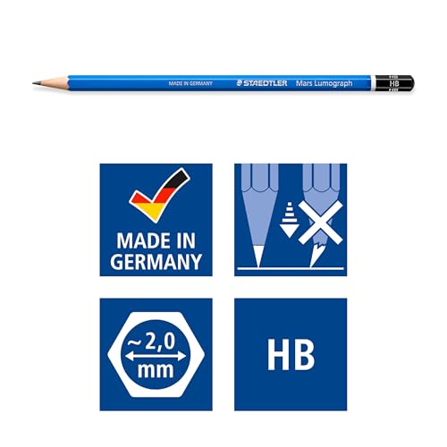 Lápiz grafito HB STAEDTLER Mars Lumograph miniatura 6