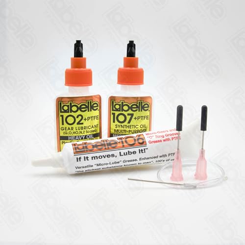 Labelle 1001 Lubricant 3-Pack – for Model Trains (DCC HO/O), Slot Cars, RC Cars & Boats, 3D Printer Hobbyists, Small & Medium Electric Motors....