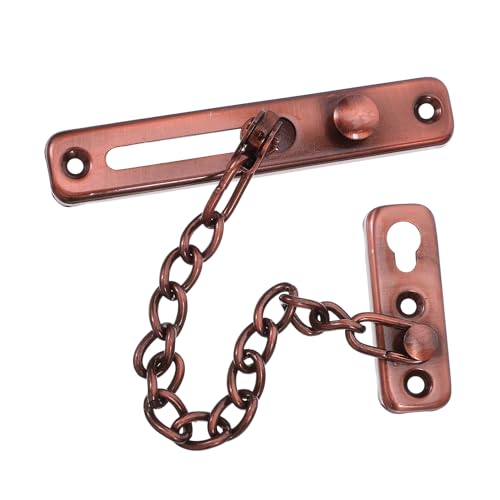 FUTUREORYY 2 Piezas Cadena de Seguridad para Puertas Interior Acero Inoxidable Cerradura Antirrobo Hotel Oficina Hogar Resistente y Compatible