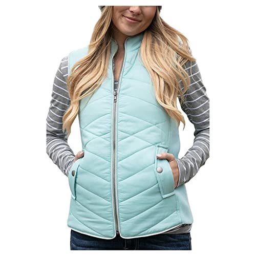 Gilet Acolchoado De Colete De Vestuário De Gesto De Vestuário Cortado De Pescoço Alto Do Pescoço