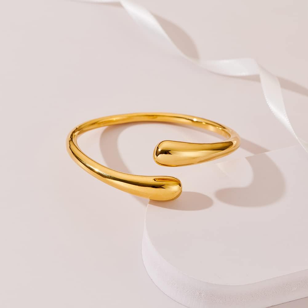 LILIE&WHITE Twisted Gold Bracelet For Women - Love Bracelet, Trendy Boho Jewelry For Girls - Image 5