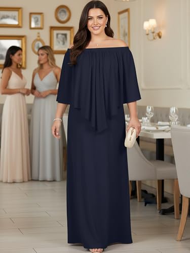 Image of KOH KOH Womens Strapless Off Shoulder Flattering Cocktail Maxi Dress Gown