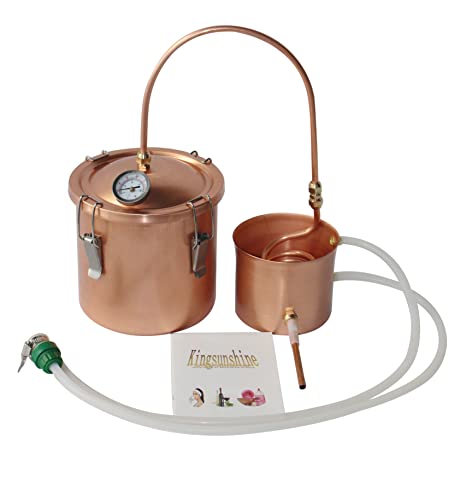 Kingsunshine 1.5 Gallon Pure Copper Boiler Pot Alembic Still Wine Alcohol Water Distiller thumb #1