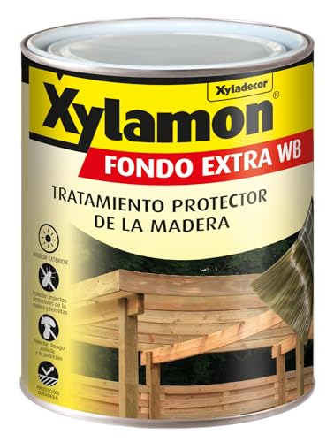 Xylamon Fondo Extra WB, Protector de Madera Interior y Exterior, Base Agua (Incoloro, 2,5 L)