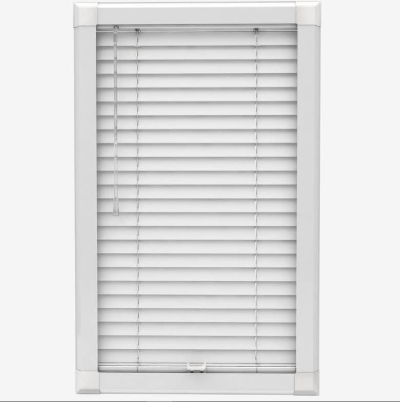 Silver/Grey PVC Venetian Blind Blinds Easy Fit Curtains Trimmable Fittings Windows Treatment Shutters Twist Open Close Pay only 1 Flat shipping £3.99 for multiple buying (Grey/Silver, 150 x 150)
