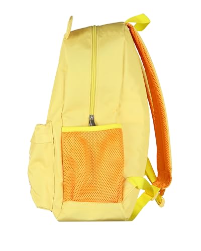 Image of Mad Engine Care Bears Backpack Funshine Bear Embroidered Design 16 inch Book Bag with 3D Ears
