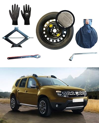 Roue De Secours Galette 17" Neuve Pour Dacia Duster (2024+) - Kit Complet Avec Sac Et Gants