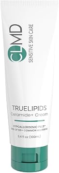 CLMD TrueLipids Ceramide+ Cream Deep Moisturizing Barrier Support for Sensitive Skin Hydrates and Soothes Hypoallergenic, Nourishing, and Dermatologist-Tested 3.4 fl oz