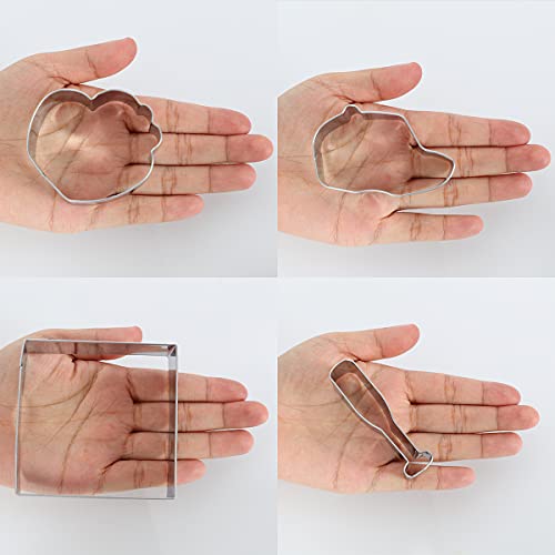 Baseball Cookie Cutters, 7 Pack Baking Molds Stainless Steel Biscuit Sandwich Cake Cutter Set Baseball Cake Decorations For Baby Shower Birthday Party Supplies Favors #TOP7