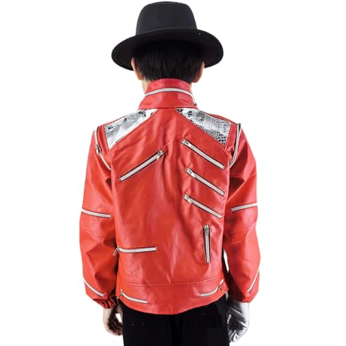 Chaqueta Roja Beat It para Niños MJEST miniatura 4