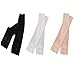 Tovip 3 Pairs 38CM Summer UV Protection Arm Sleeves Women Sexy Lace Floral Sleeve Arm Warmers Scar Cover Long Fingerless Driving Gloves
