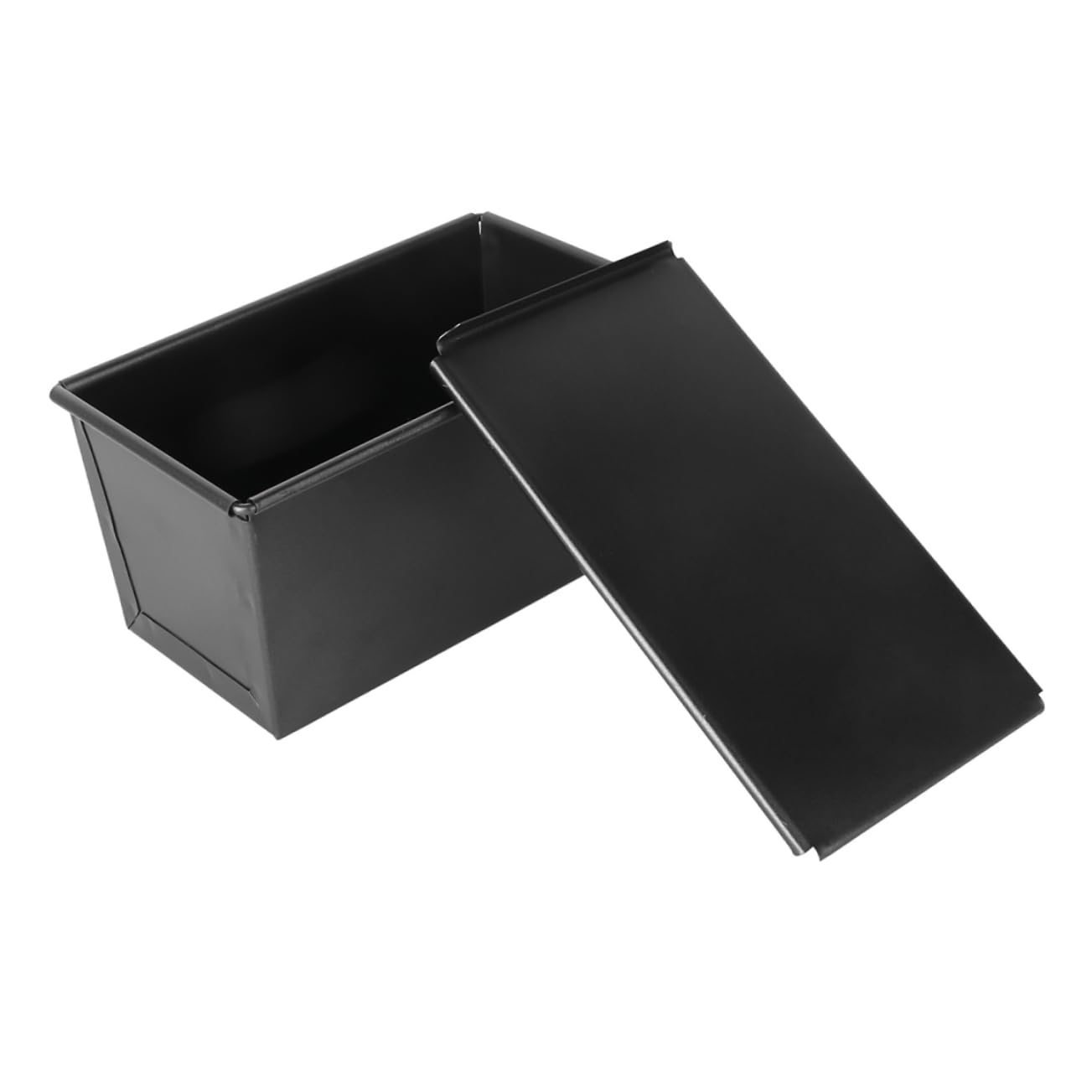 DECHOUS Brotbackform Backform zum Backen zu Hause mit Deckel Antihaftbeschichtet aus Eisen Schwarze für Toast und Kuchen für Gebäck