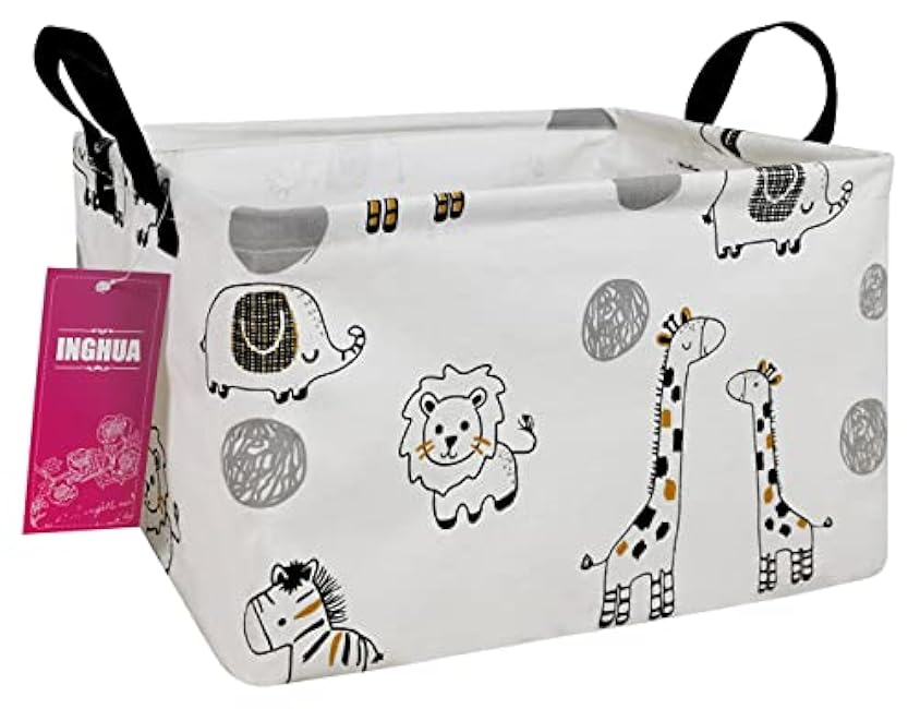 Rectangular Storage Basket Fabric Organizer Bin for Toys,Books,Clothes,Gifts,Pets-Perfect for Home,Office,Nursery,Dorm,Shelf(Rec Spaceships)