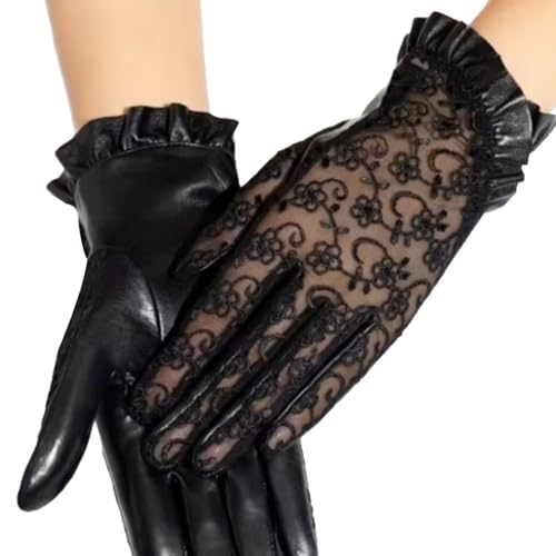 YiZYiF Women Sun-proof Lace Gloves Tea Party Wedding Glove for Evening Prom Masquerade Cocktail4