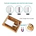 KAJHSTLOZ Bamboo Charging Storage Rack Mobile Phone Watch Rack Holder Organizer For Home Office Use