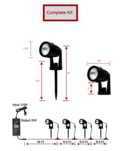 Vivacolor By Jaycee Products *V2* 2.4Ghz Wifi + Bluetooth Rgb Landscape Lights, Waterproof, 24V 48W, Low Voltage, Color Changing, Built In Timer, Remote And/Or App Controlled, Complete Kit #TOP5