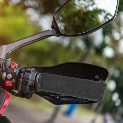 Puños calefactables de 12v para motocicleta con temperatura ajustable en negro 4