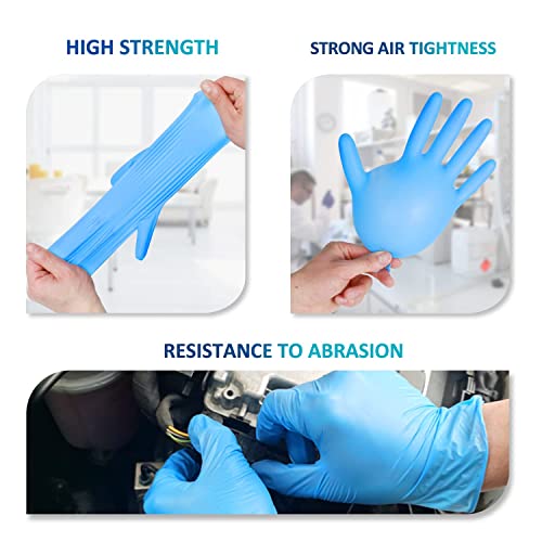 PROMEDIX P Nitrile Disposable Gloves,4mil-100 Count,Gloves Disposable Latex Free,Powder Free for Cooking,Household,Food safe