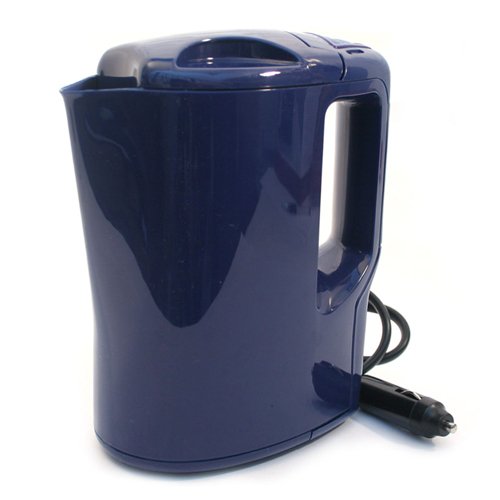 12v Blue Portable Electric Kettle for Vehicle Cigarette Lighter, 1L