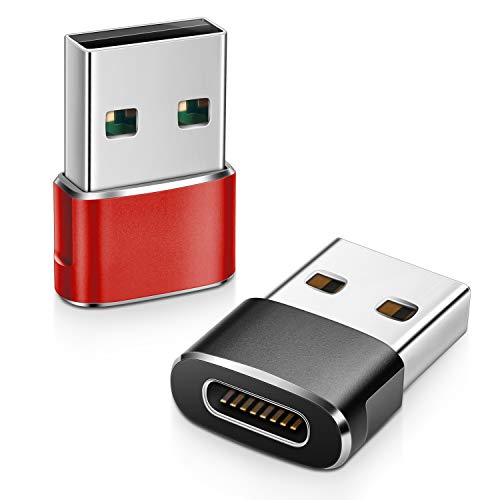 Elebase USB C Female to USB Male Adapter (2 Pack),Type C to USB A Connector for iPhone 11 12 Pro Max - //coolthings.us