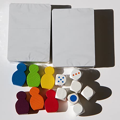 Spieltz Kreativset Brettspiel Zubehör - Spielmaterial für Dein eigenes Brettspiel (Kreativset Regenbogen) – Bild 2