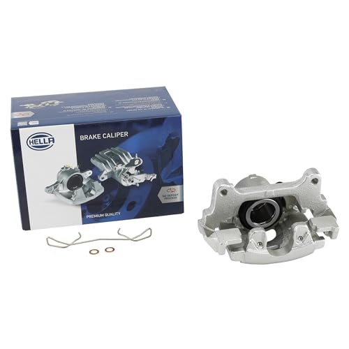 HELLA Brake Caliper With Bracket Included Compatible with Select 2009-2018 Audi & Volkswagen, Front Right