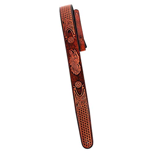 Walker and Williams GB-191 Bourbon Brown Eagle avec panier tissé et sangle rembourrée Texas Star - Les Beatles, Paul McCartney, John Lennon, RIngo Starr, George Harrison Walker and Williams GB-191 Bourbon Brown Eagle avec panier tissé et sangle rembourrée Texas Star