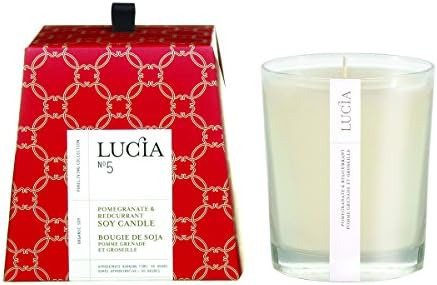 Lucia Candle, Pomegranate and Redcurrant, 0.47 Ounce