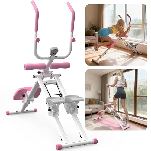 KINMAC 2-in-1 Stair Stepper and Ab Workout Machine, Multi-Function Trainer Compact Home Gym Exercise Equipment for Full Body Cardio and Core Training