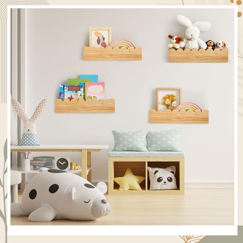 Pinkunn-Set-of-4-Scalloped-Floating-Shelves-156-Inch-Scalloped-Shelves-for-NurseryNatural-Wood-Nursery-Book-Shelves-Scalloped-Book-Shelf-for-Kids-Toddlers-Nursery-Bedroom-Wall-Decor Pinkunn Set of 4 Scalloped Floating Shelves 156 Inch Scalloped Shelves for NurseryNatural Wood Nursery Book Shelves Scalloped Book Shelf for Kids Toddlers Nursery Bedroom Wall Decor