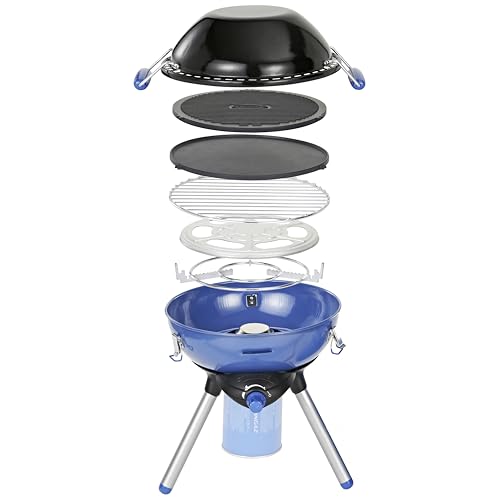 Campingaz Party Grill 400 CV, Mini Grill, Réchaud de Camping, 2 000 Watts, à Grille et Plaque Utilise une Cartouche à Gaz CV 470, Réchaud Pour le Camping ou les...