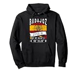 Badajoz Bandera España Coordenadas GPS De Badajoz Sudadera con Capucha
