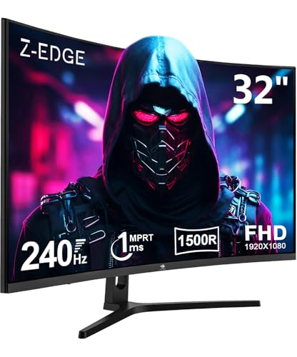 Z-Edge 32-Inch Curved Gaming Monitor 240Hz