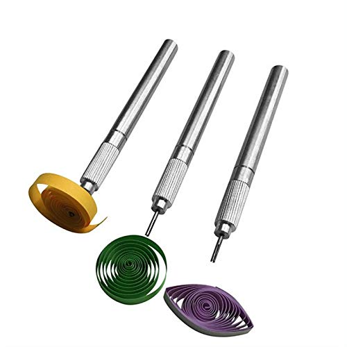 Ioffersuper Metal Slotted Quilling Paper Tool Papercraft Origami Paper Quilling Rolling Pen #TOP18