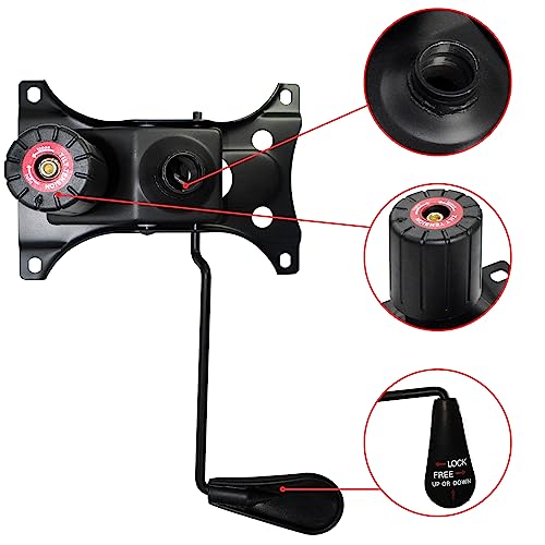 MySit Heavy Duty 300 LBs Office Chair Tilt Mechanism Replacement Parts, 5.9'' x 8.6" Mounting Holes Tilt Control Mechanism(Not Standard Dimension)