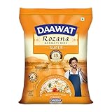 Daawat Rozana Super Basmati Rice 5Kg| For Everyday Consumption| Cooked Grain Upto 13mm*| Naturally Aged