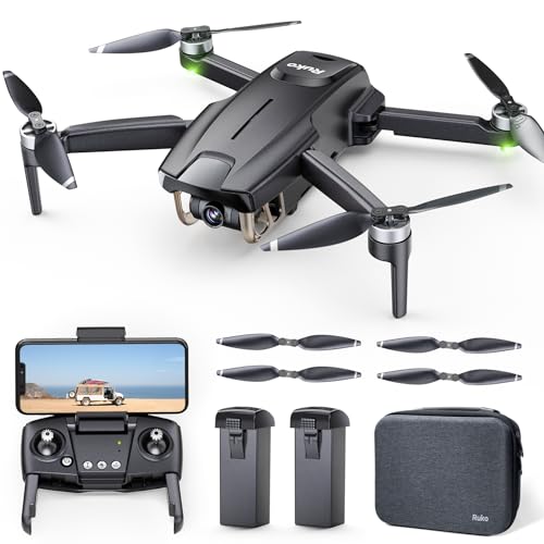 Ruko F11MINI Drone with Camera 4K, Under 250g, 60 Mins Flight with 2 batteries, 5GHz Transmission, GPS Auto Return, Brushless Motor, Foldable and Lightweight, FPV Quadcopter for Beginner, Adults