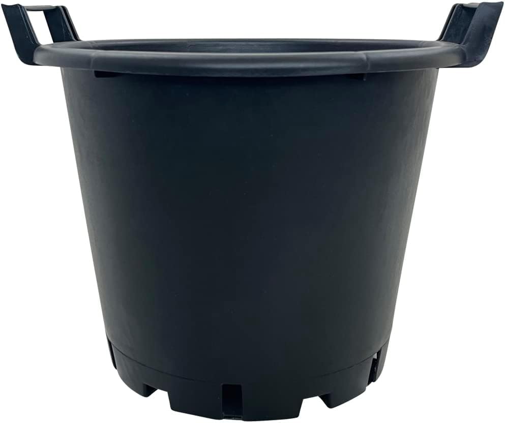 Oakland Gardens 30L Plant Pots Potato Containers Buckets (Pack of 15) Heavy Duty Black Plastic Planters for Outdoor Plants - Large Planter Pots for Gardens - Flowers, Vegetables & Trees