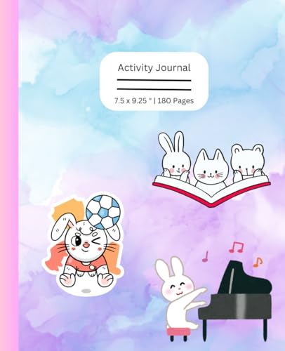 Children Activity tracking journal: Cute animal cover kids book to track their daily activities image 2