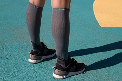 Image of Knee-High Compression Socks for Men & Women 20-30mmHg. Arch, Ankle, Achilles & Calf Support.